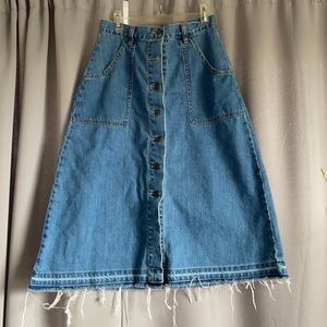 Free people Jean skirt